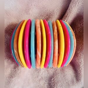 Sassy Jones Zanzibar Multi Colored Stretch Bracelet